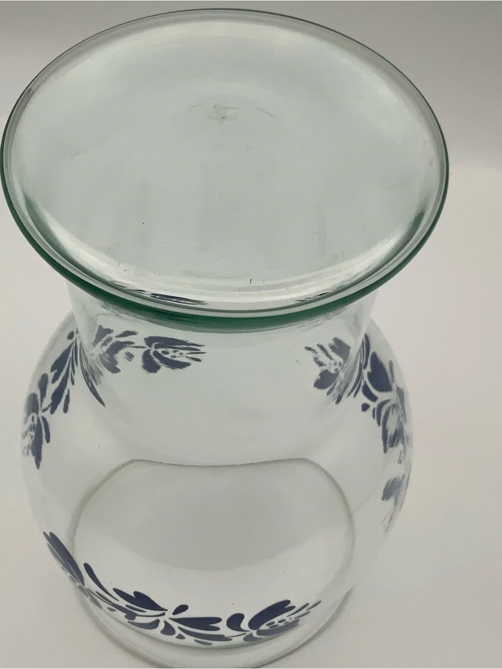 Pfaltzgraff Yorktowne Glass candle holder large,Flower Vase,floating candle vase